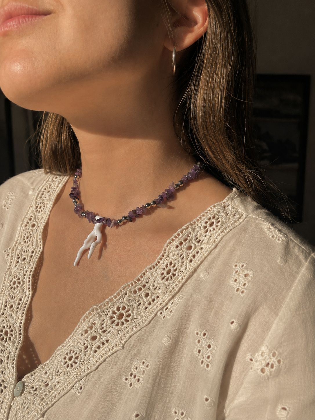 Collar Arrecife - Amatista natural