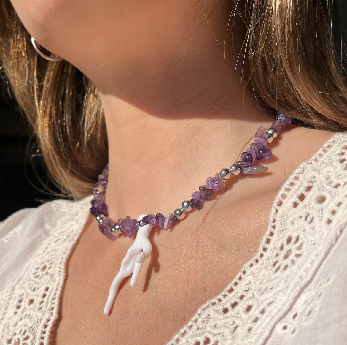 Collar Arrecife - Amatista natural